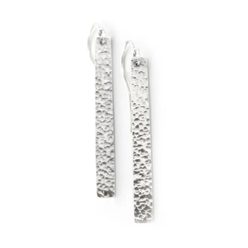 Modern Silver BAR Earrings