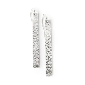 Modern Silver BAR Earrings