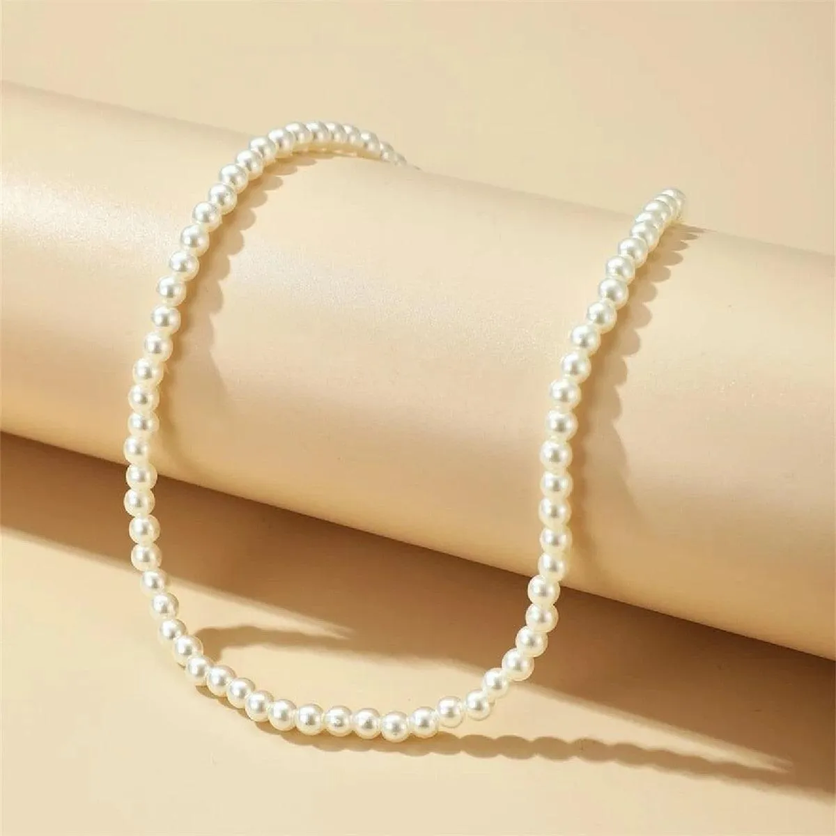 Natural Freshwater Pearl Necklace Women's Collarbone Chain