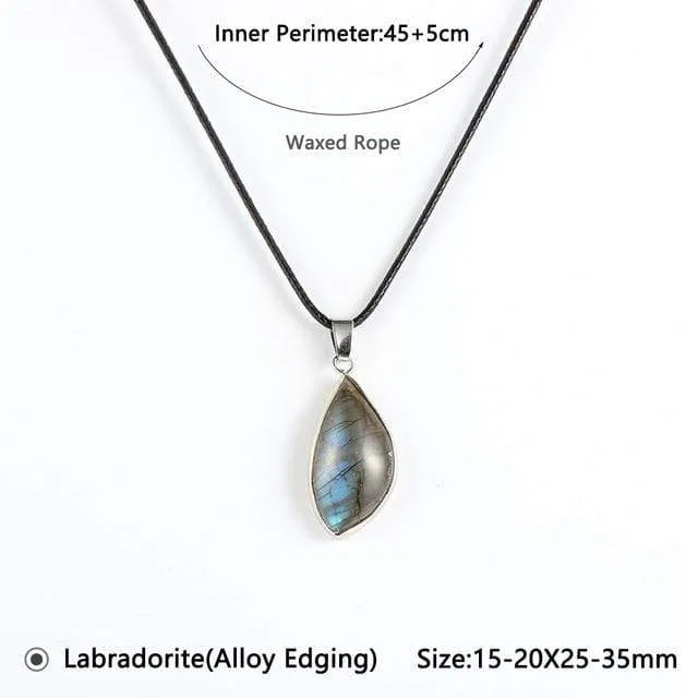 Natural Labradorite Pendant Necklace