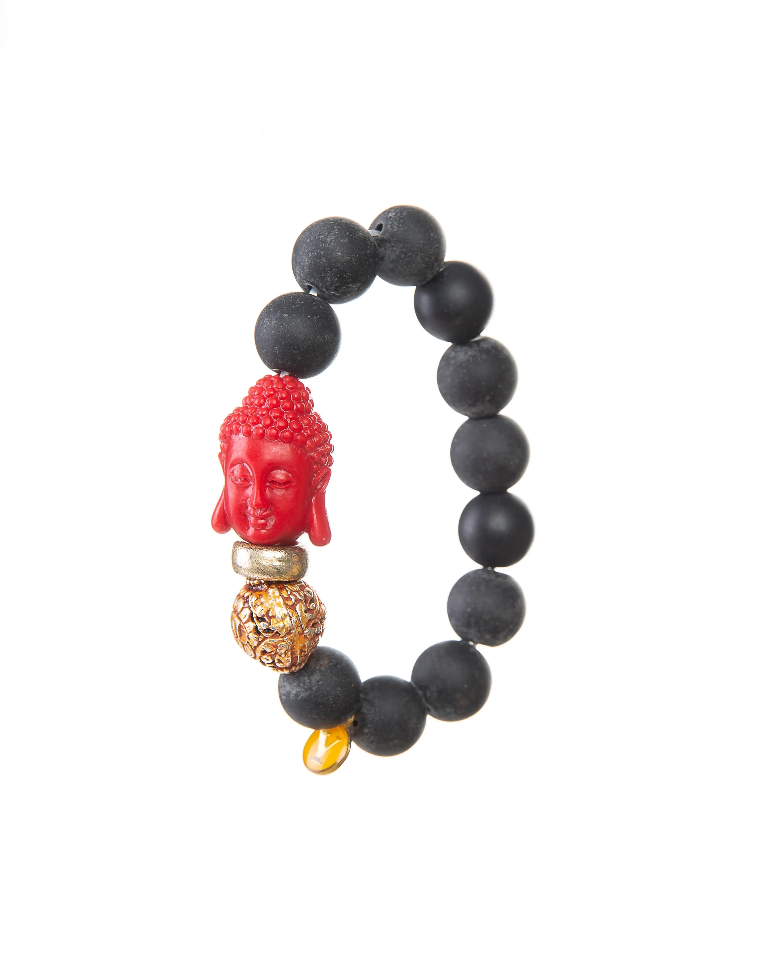 Peace Bracelet (Black Lava Buddha Bracelet)