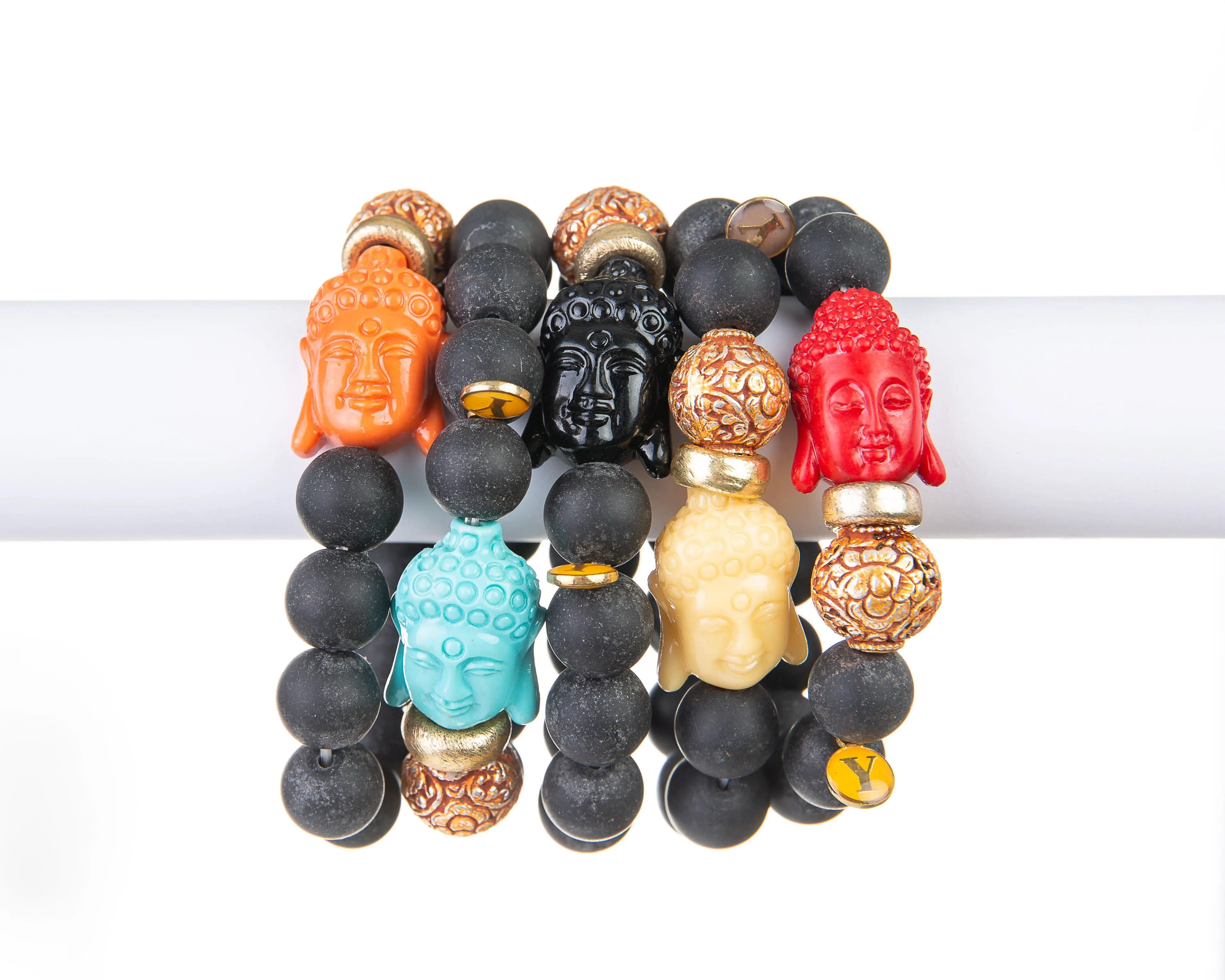 Peace Bracelet (Black Lava Buddha Bracelet)