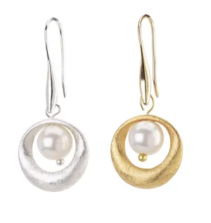 Pearl Inner Target Earrings