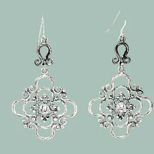 Romantic Sterling silver earrings for women Bluenoemi set with zircons