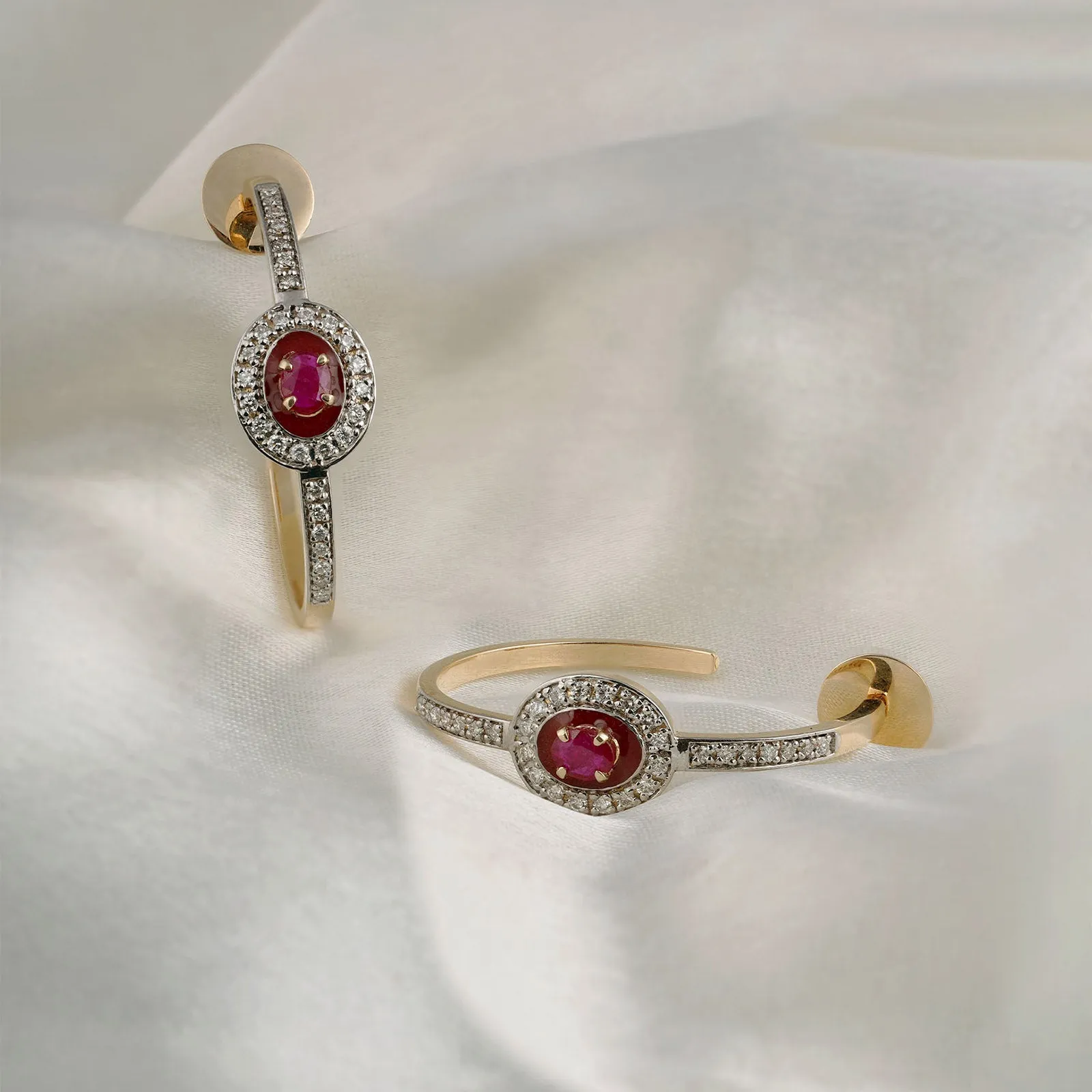 Runa Ruby Earrings