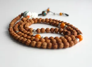 Shiva Rudraksha Mala with Conch Guru