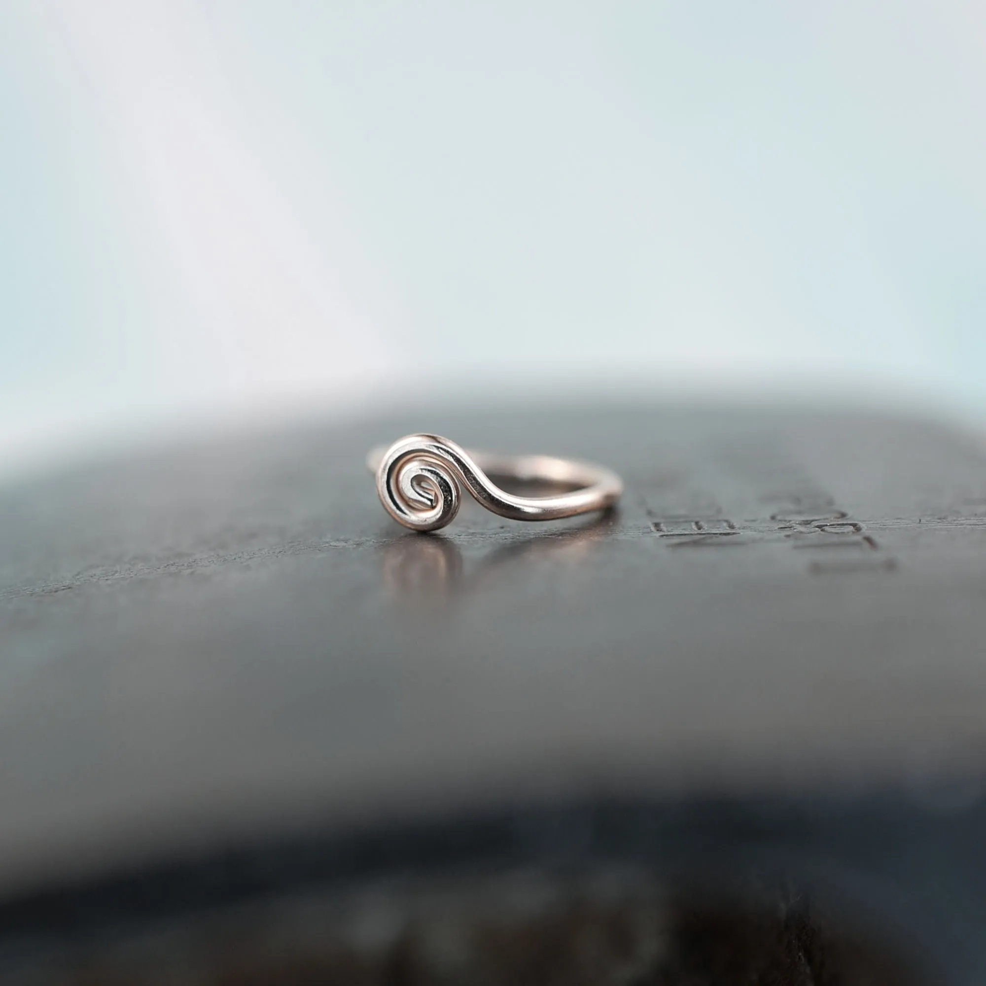 Silver Nose Ring - Tiny Spiral