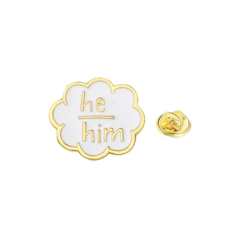 Simple Style Artistic Cartoon Letter Alloy Stamping Stoving Varnish Plating Unisex Brooches