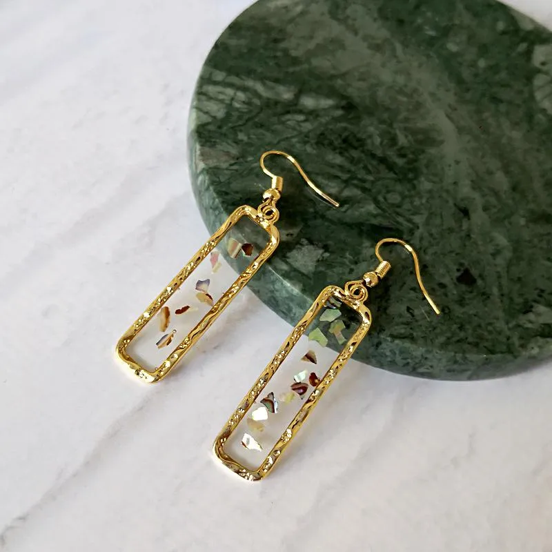 Square Shaped Sustainable Earrings  Cleoblvd