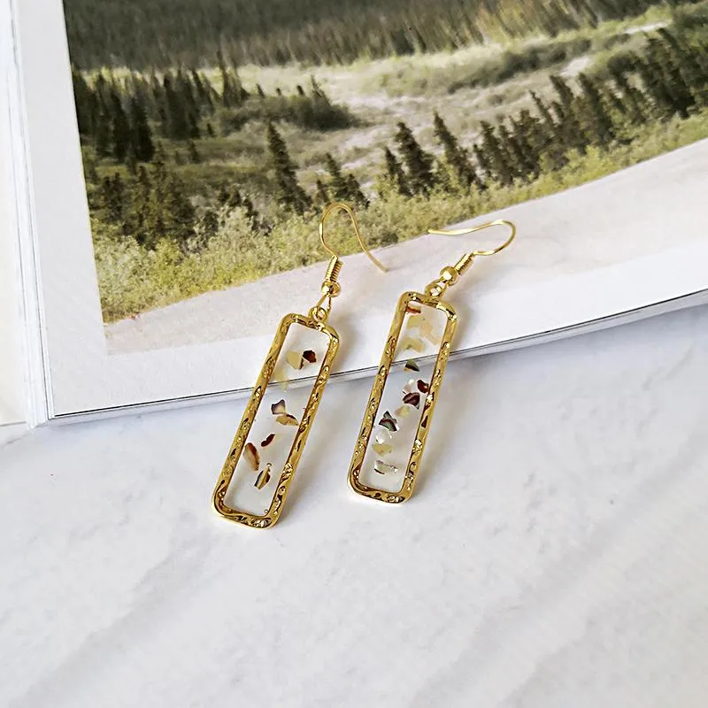 Square Shaped Sustainable Earrings  Cleoblvd