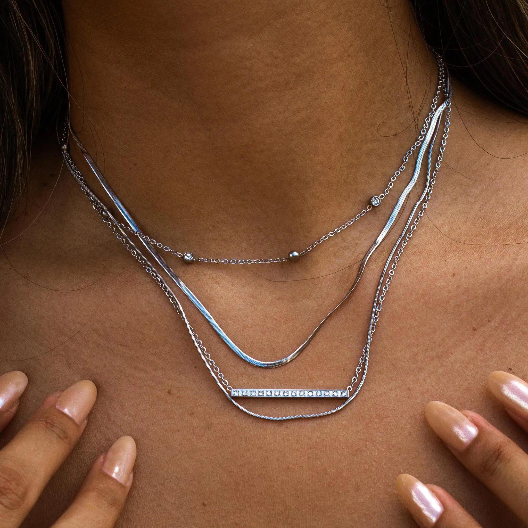 Stillness Necklace Silver