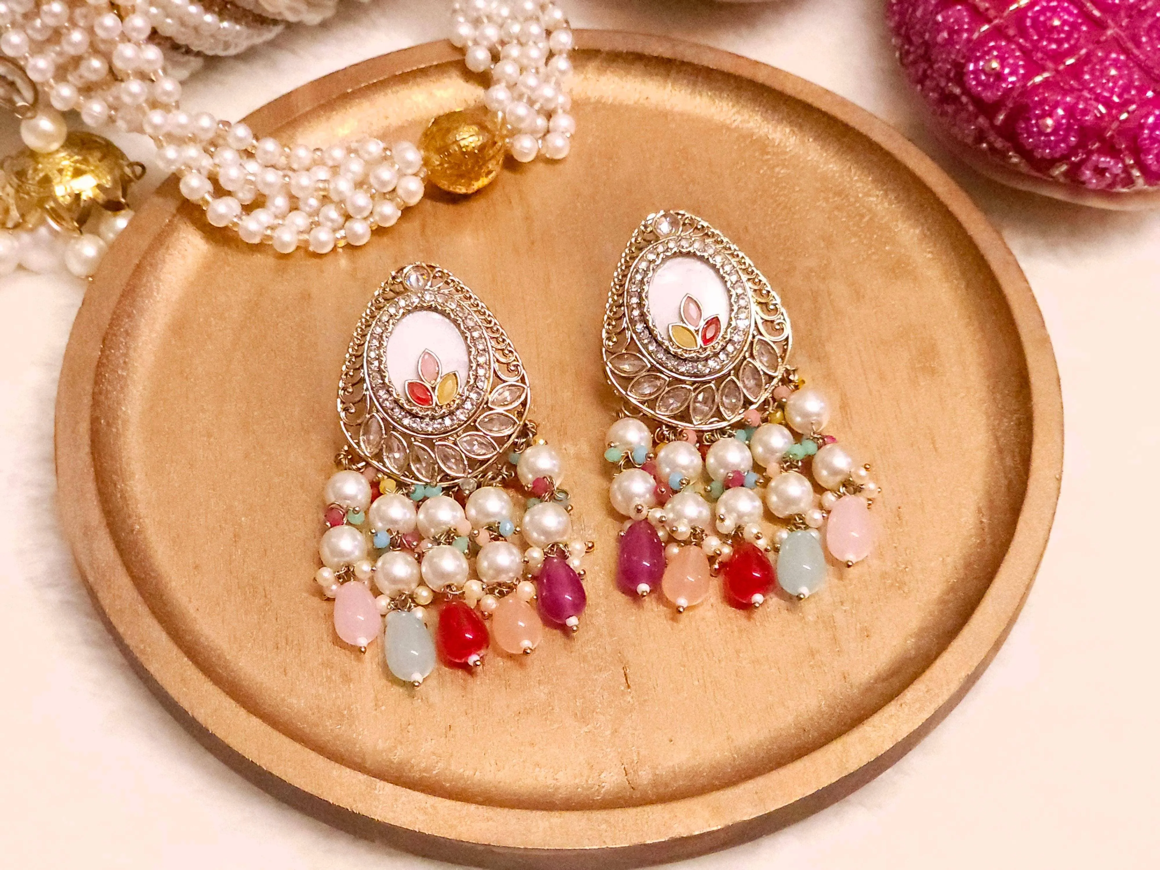 Tamanna Bridal Pearl Earrings | Pearl Drop Earrings