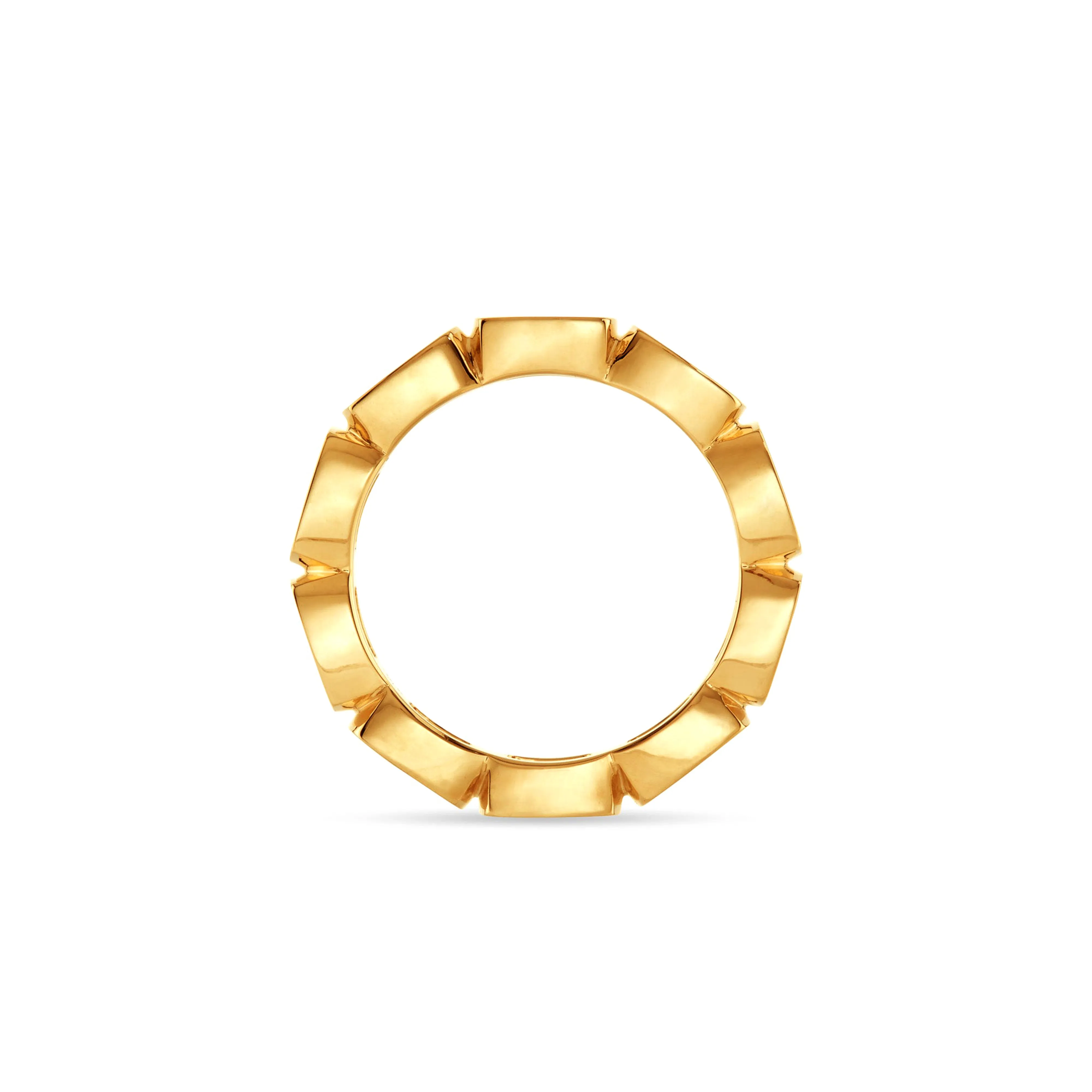 Tom Wood - Cushion Band Open 9k Gold Ring