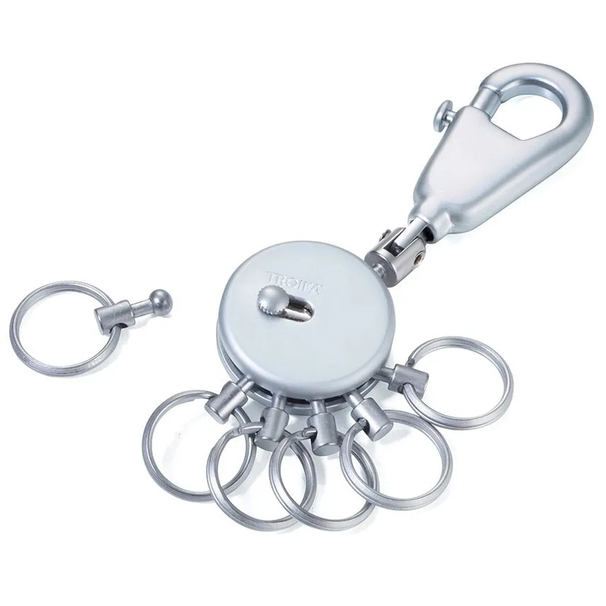 Troika Patent Keyring with 6 Detachable Rings