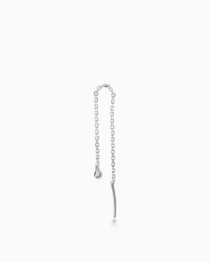 Weave Chain Earring | Silver