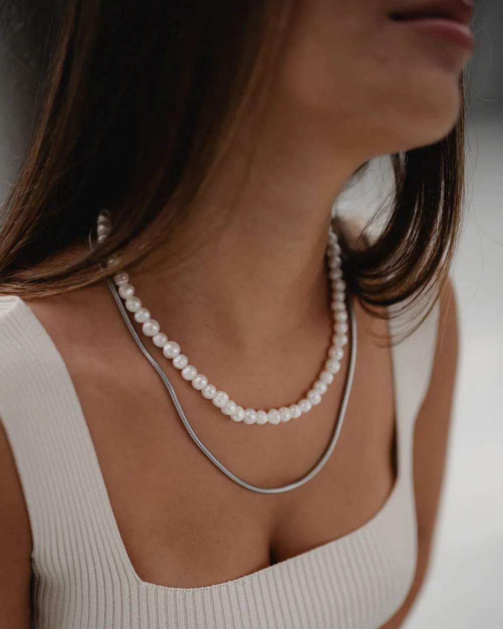 White Pearl Necklace